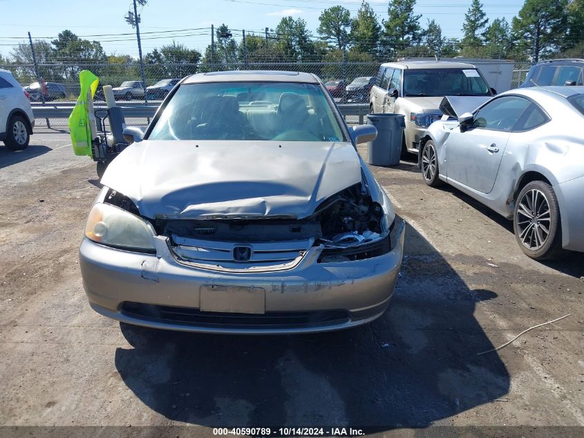 2003 Honda Civic Ex VIN: 2HGES26793H550279 Lot: 40590789