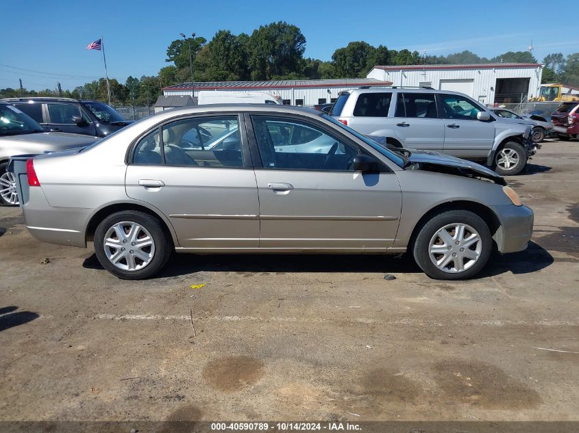 2003 Honda Civic Ex VIN: 2HGES26793H550279 Lot: 40590789