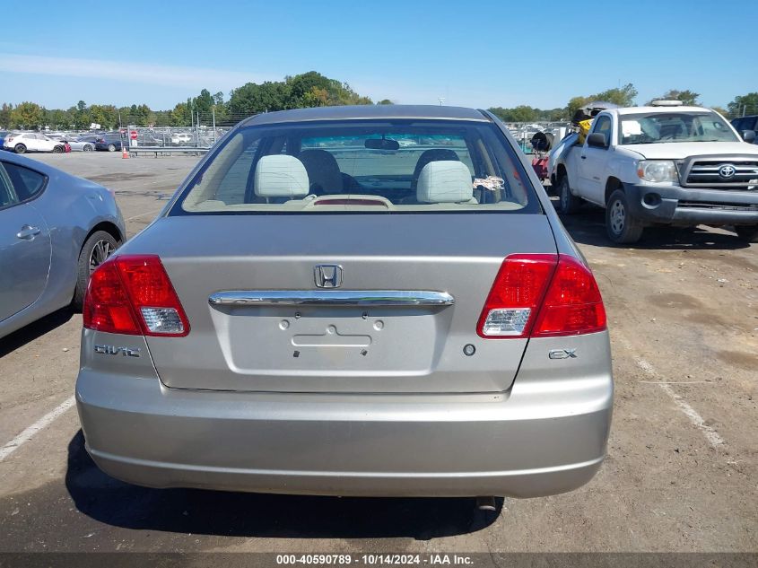 2003 Honda Civic Ex VIN: 2HGES26793H550279 Lot: 40590789