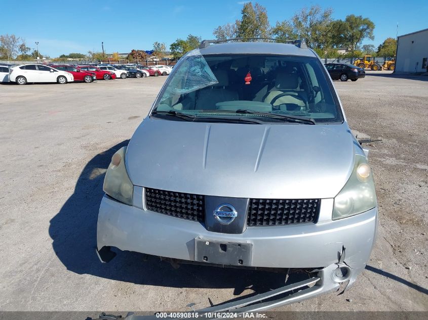 2004 Nissan Quest 3.5 Sl VIN: 5N1BV28U64N336253 Lot: 40590815