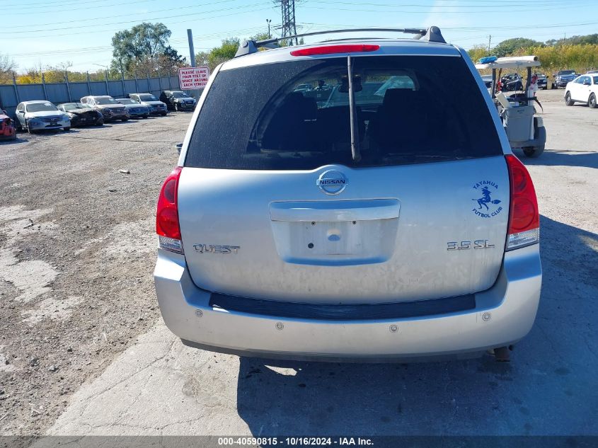 2004 Nissan Quest 3.5 Sl VIN: 5N1BV28U64N336253 Lot: 40590815