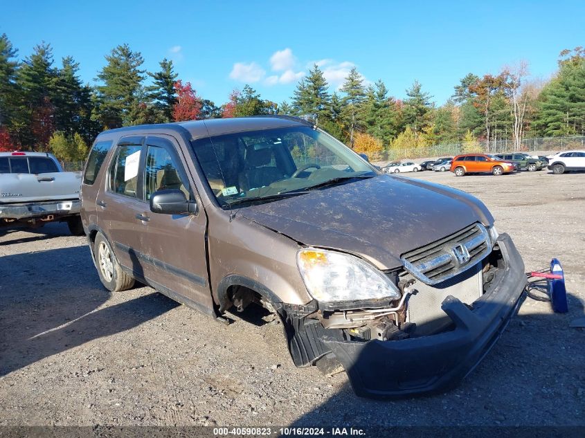 2003 Honda Cr-V Lx VIN: SHSRD78483U155762 Lot: 40590823