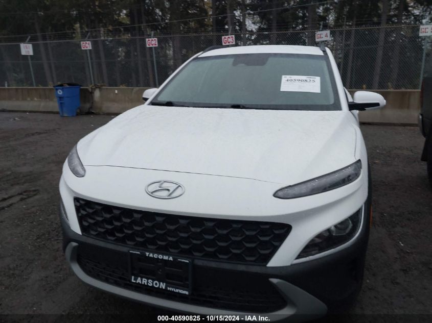2022 Hyundai Kona Sel VIN: KM8K6CAB1NU757560 Lot: 40590825