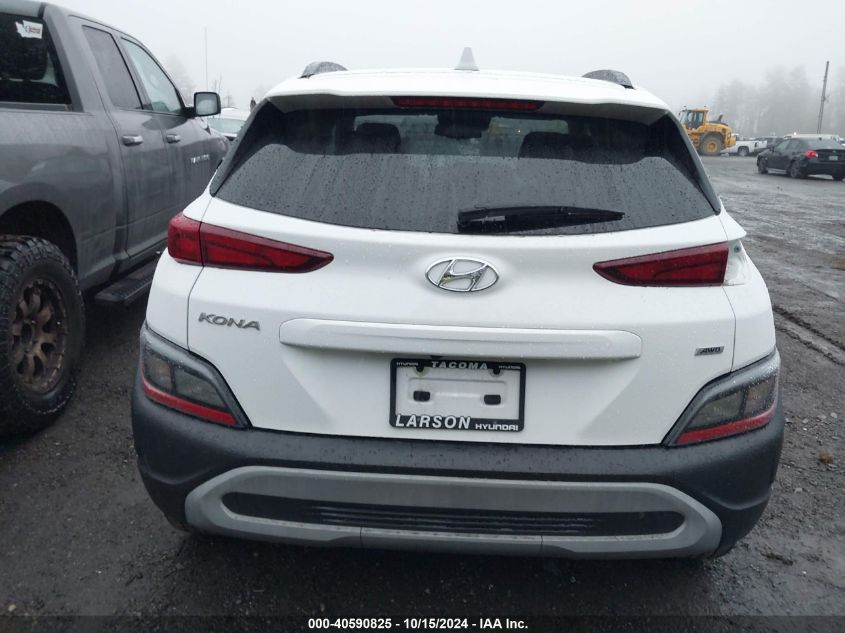 2022 Hyundai Kona Sel VIN: KM8K6CAB1NU757560 Lot: 40590825