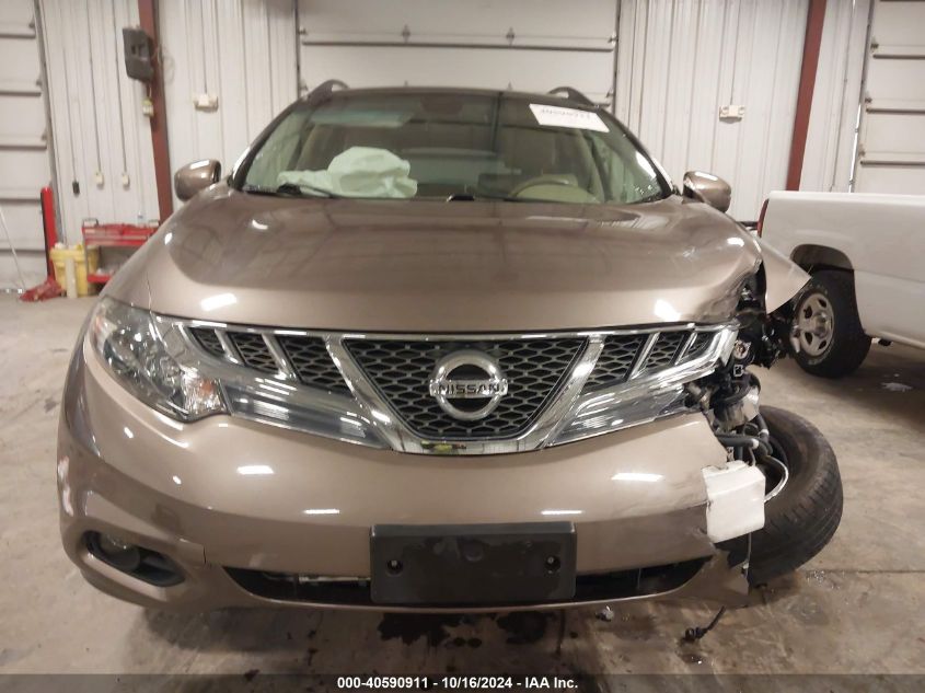 2014 Nissan Murano Sl VIN: JN8AZ1MW1EW505925 Lot: 40590911