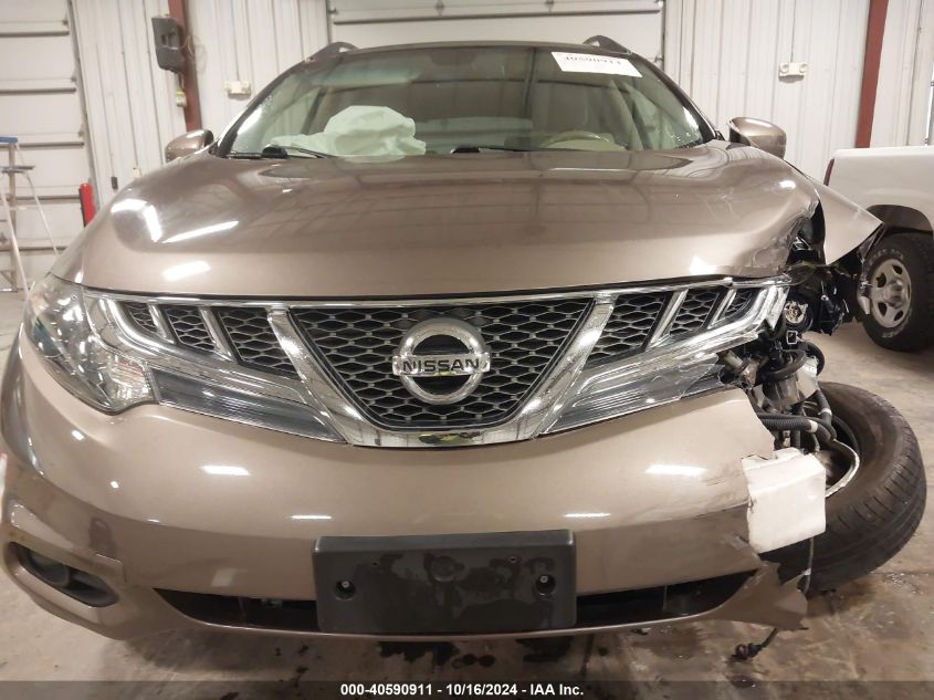 2014 Nissan Murano Sl VIN: JN8AZ1MW1EW505925 Lot: 40590911