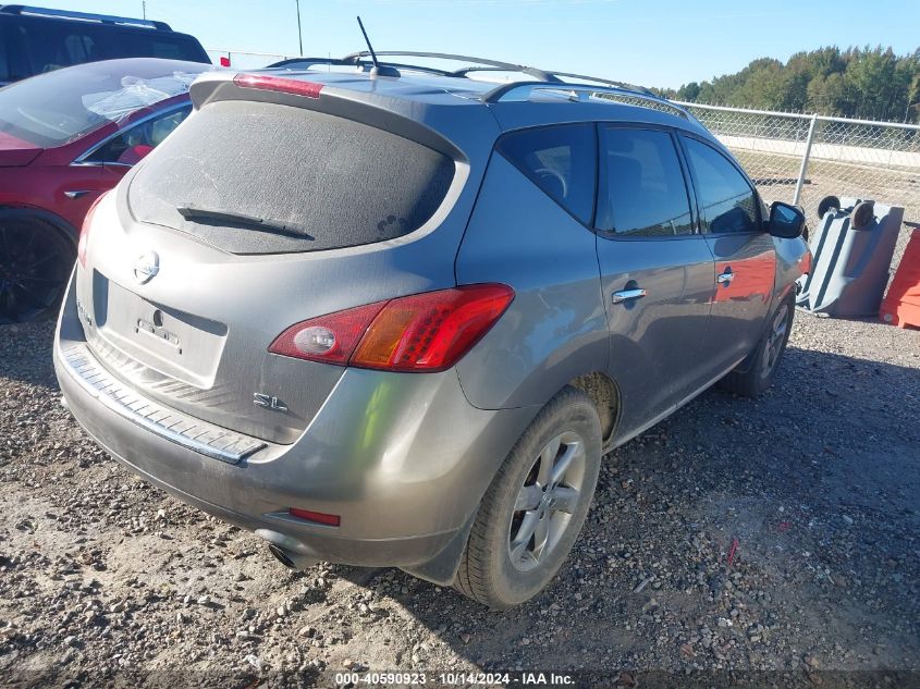 2009 Nissan Murano Sl VIN: JN8AZ18U79W106192 Lot: 40590923