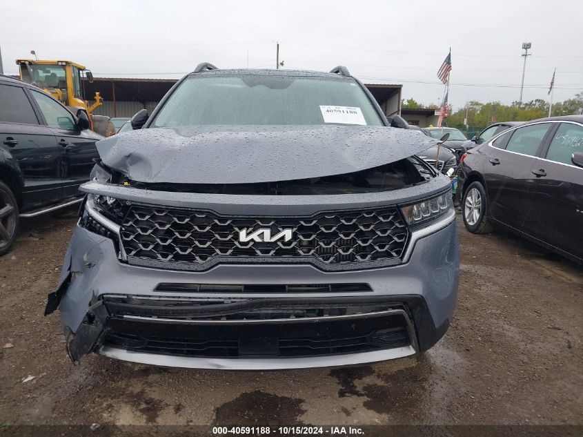 2022 Kia Sorento X-Line Ex VIN: 5XYRHDLF9NG098454 Lot: 40591188