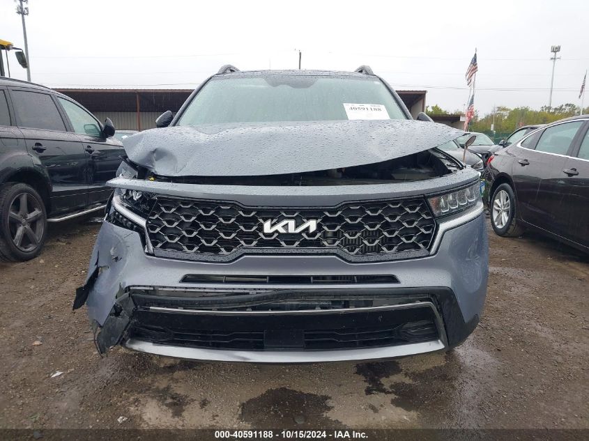 2022 Kia Sorento X-Line Ex VIN: 5XYRHDLF9NG098454 Lot: 40591188