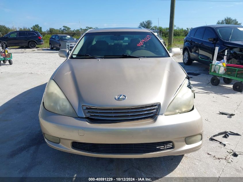 2004 Lexus Es 330 VIN: JTHBA30GX45014161 Lot: 40591229