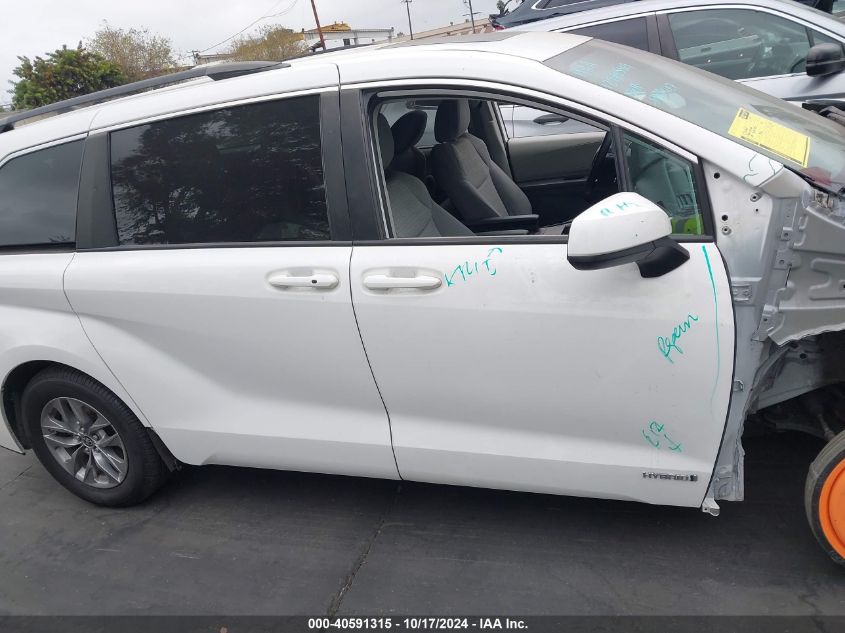 2021 Toyota Sienna Le VIN: 5TDBRKEC7MS014509 Lot: 40591315