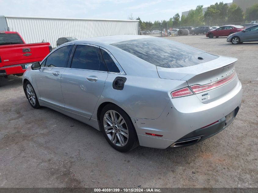 2014 Lincoln Mkz VIN: 3LN6L2G90ER831499 Lot: 40591399