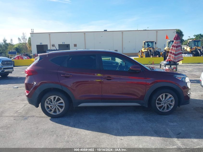 2017 Hyundai Tucson Se VIN: KM8J33A44HU501178 Lot: 40591402