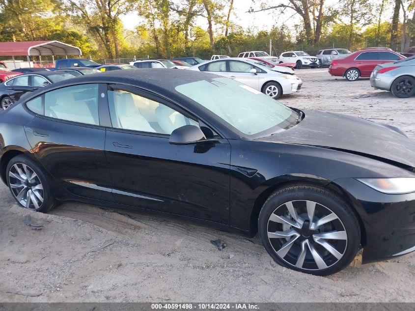 2024 Tesla Model 3 VIN: 5YJ3E1EA9RF821831 Lot: 40591498