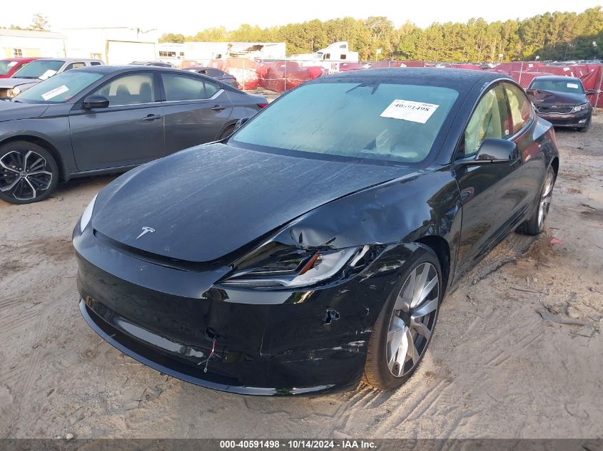 2024 Tesla Model 3 VIN: 5YJ3E1EA9RF821831 Lot: 40591498