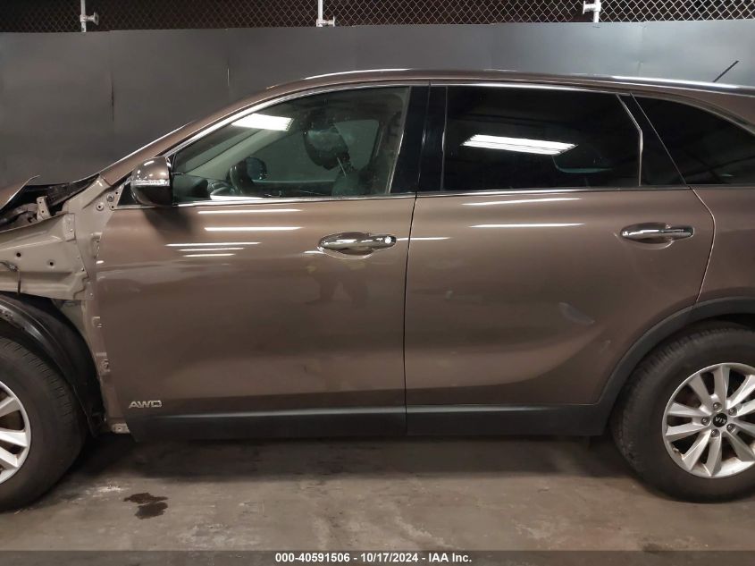 2019 Kia Sorento 3.3L Lx VIN: 5XYPGDA52KG561809 Lot: 40591506