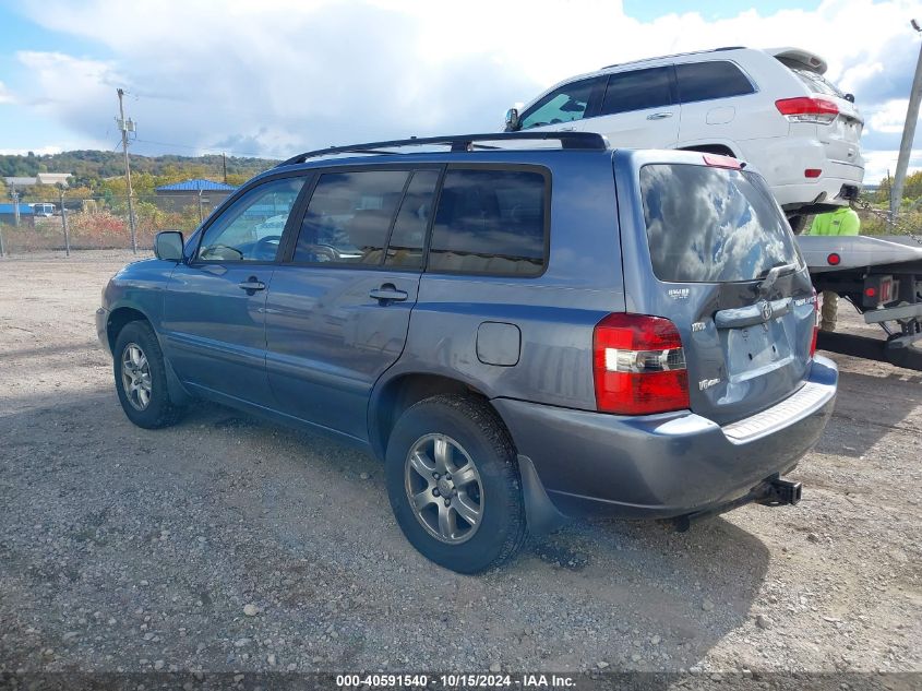 2005 Toyota Highlander V6 VIN: JTEEP21A550130847 Lot: 40591540