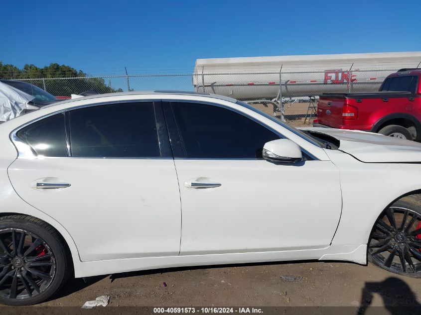 2017 Infiniti Q50 3.0T Red Sport 400 VIN: JN1FV7AR5HM870190 Lot: 40591573