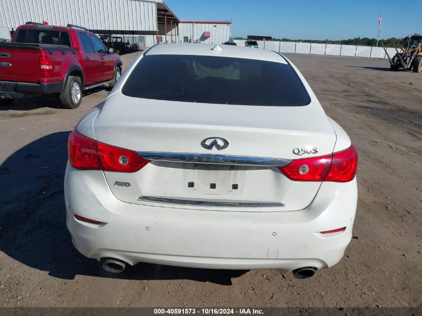 2017 Infiniti Q50 3.0T Red Sport 400 VIN: JN1FV7AR5HM870190 Lot: 40591573