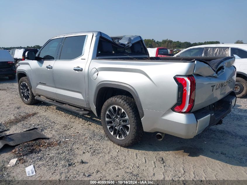 2023 Toyota Tundra Crewmax Limited VIN: 5TFJA5AB7PX027003 Lot: 40591680