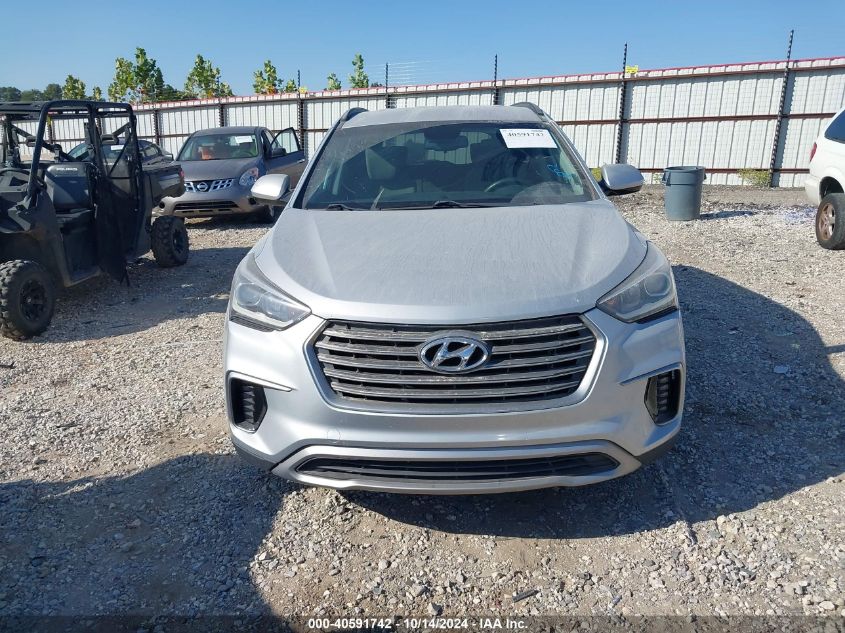 2017 Hyundai Santa Fe Se VIN: KM8SM4HF0HU183882 Lot: 40591742