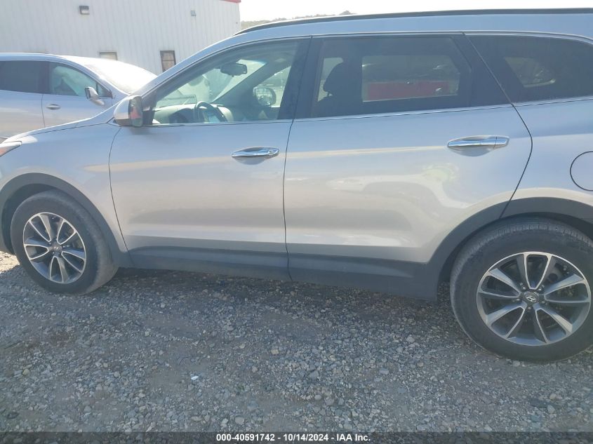 2017 Hyundai Santa Fe Se VIN: KM8SM4HF0HU183882 Lot: 40591742