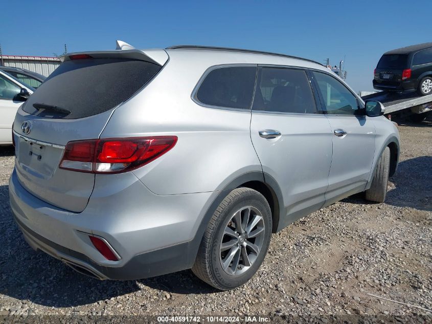 2017 Hyundai Santa Fe Se VIN: KM8SM4HF0HU183882 Lot: 40591742