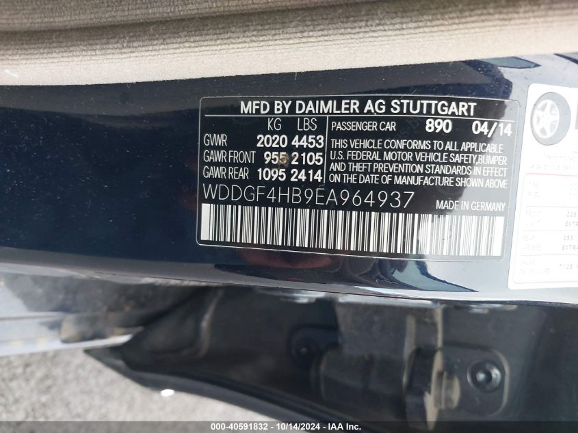 VIN WDDGF4HB9EA964937 2014 Mercedes-Benz C 250, Lux... no.9