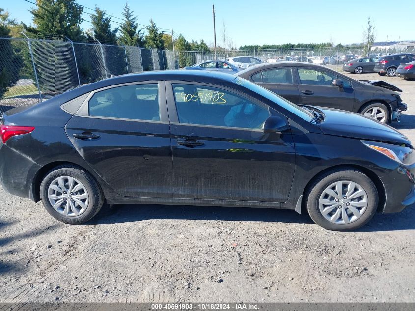 2022 Hyundai Accent Se VIN: 3KPC24A61NE166575 Lot: 40591903