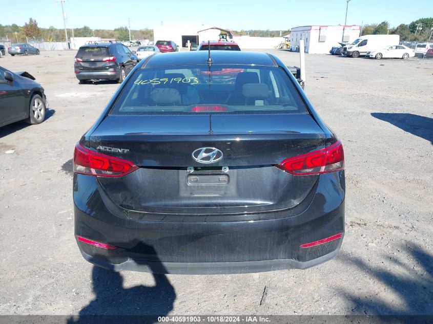 2022 Hyundai Accent Se VIN: 3KPC24A61NE166575 Lot: 40591903