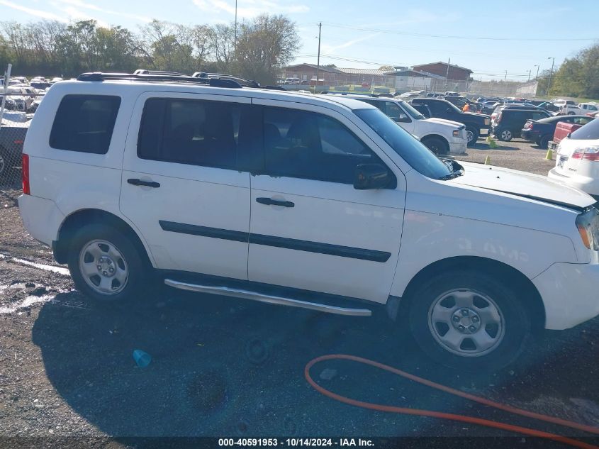 2010 Honda Pilot Lx VIN: 5FNYF4H2XAB032021 Lot: 40591953