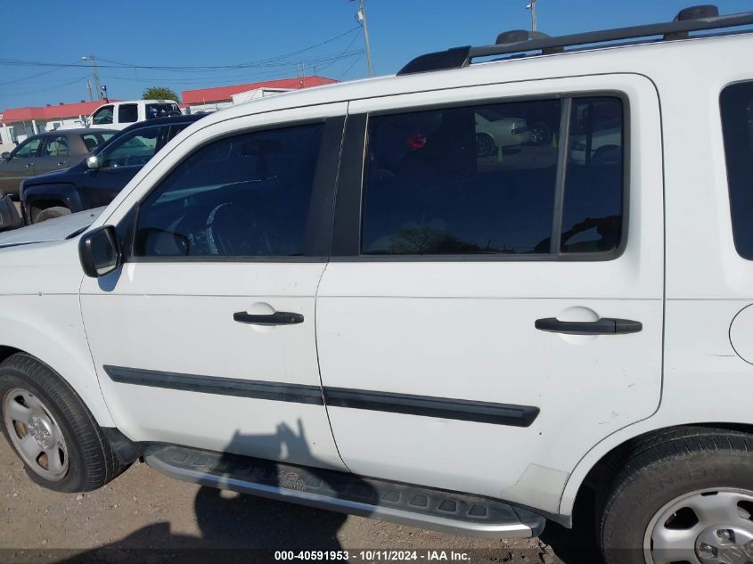 2010 Honda Pilot Lx VIN: 5FNYF4H2XAB032021 Lot: 40591953