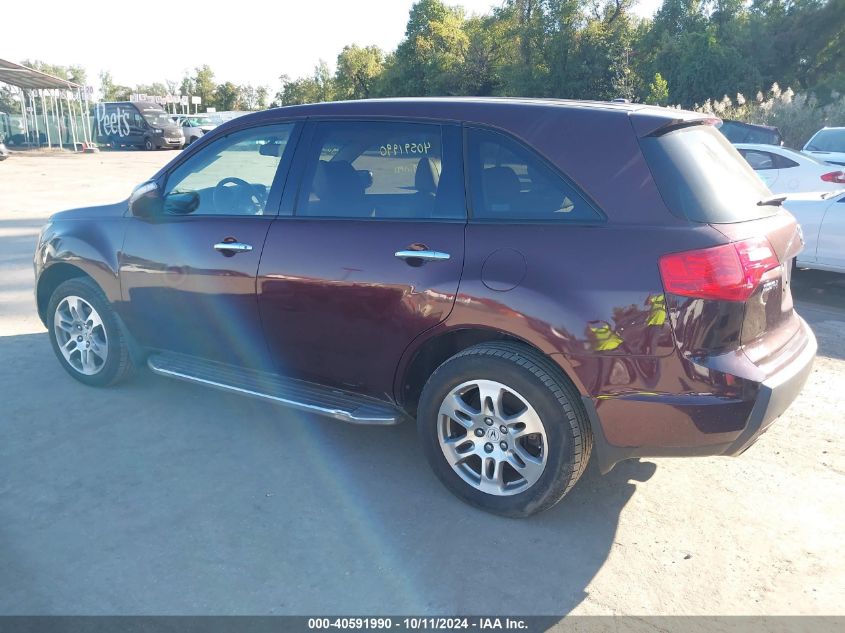 2HNYD28479H507667 2009 Acura Mdx Technology Package