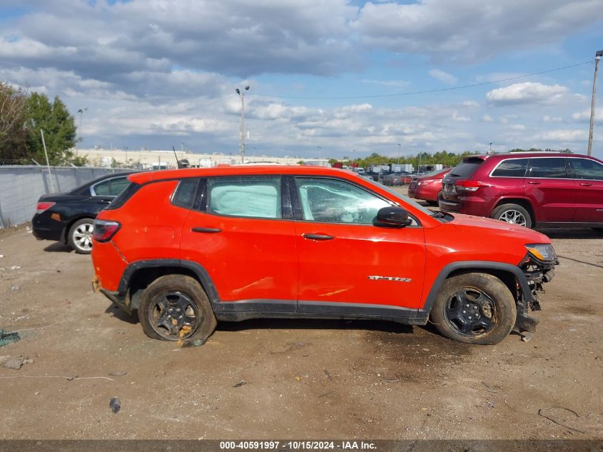 2021 Jeep Compass Sport Fwd VIN: 3C4NJCAB0MT580962 Lot: 40591997