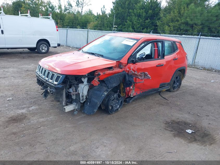 2021 Jeep Compass Sport Fwd VIN: 3C4NJCAB0MT580962 Lot: 40591997