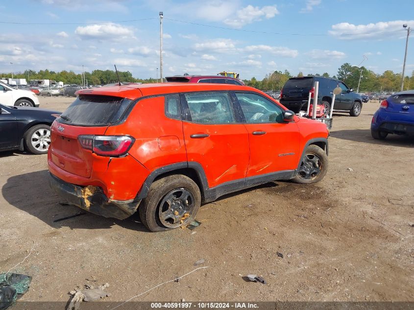 2021 Jeep Compass Sport Fwd VIN: 3C4NJCAB0MT580962 Lot: 40591997