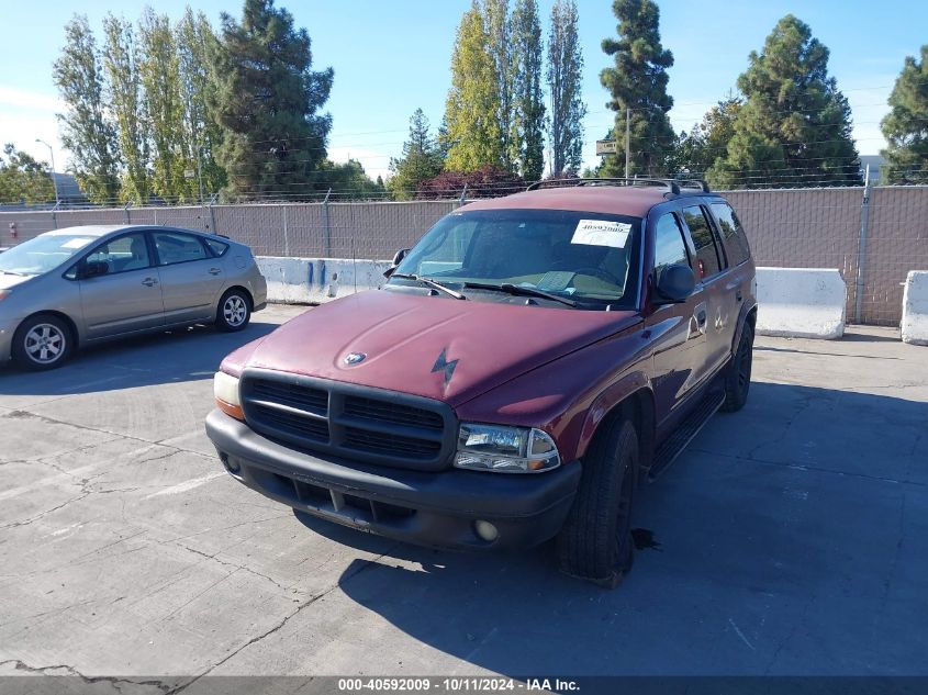 2001 Dodge Durango VIN: 1B4HR28N21F537355 Lot: 40592009