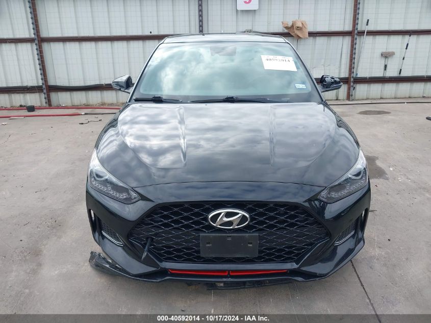 2020 Hyundai Veloster Turbo VIN: KMHTH6AB9LU023018 Lot: 40592014