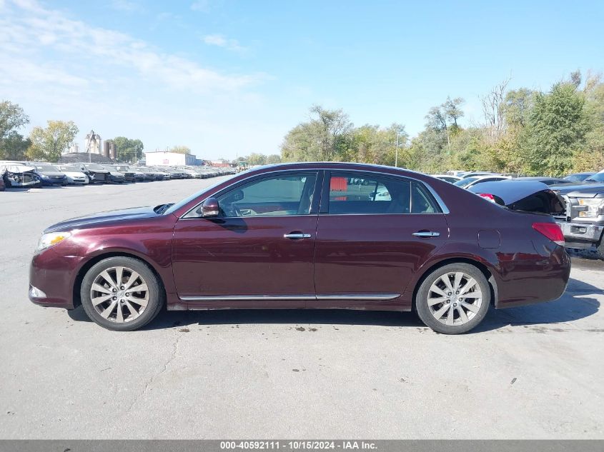 2011 Toyota Avalon Limited VIN: 4T1BK3DBXBU392444 Lot: 40592111