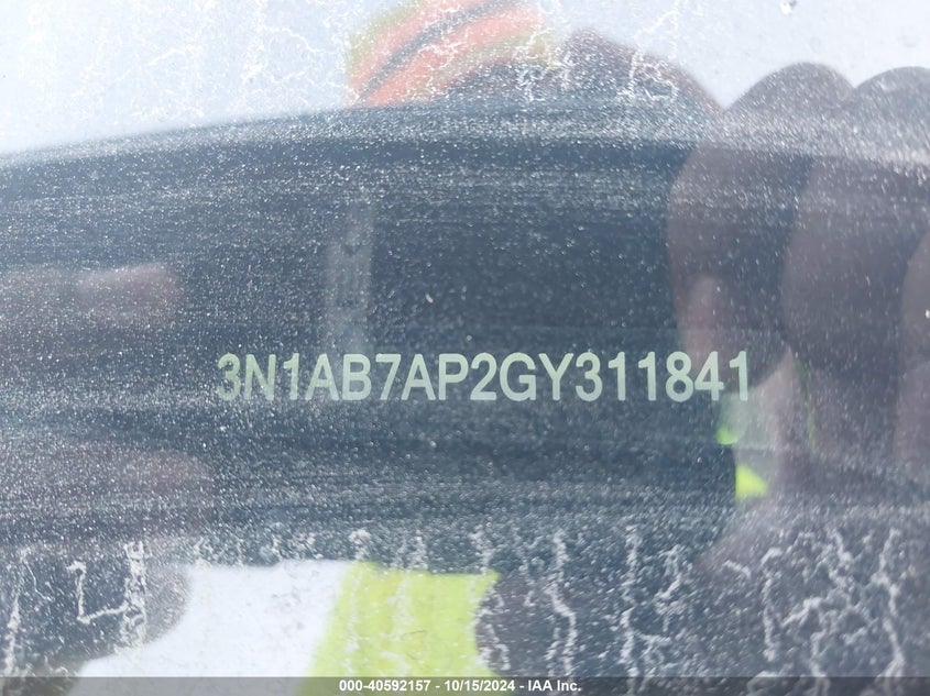 2016 Nissan Sentra Sr VIN: 3N1AB7AP2GY311841 Lot: 40592157