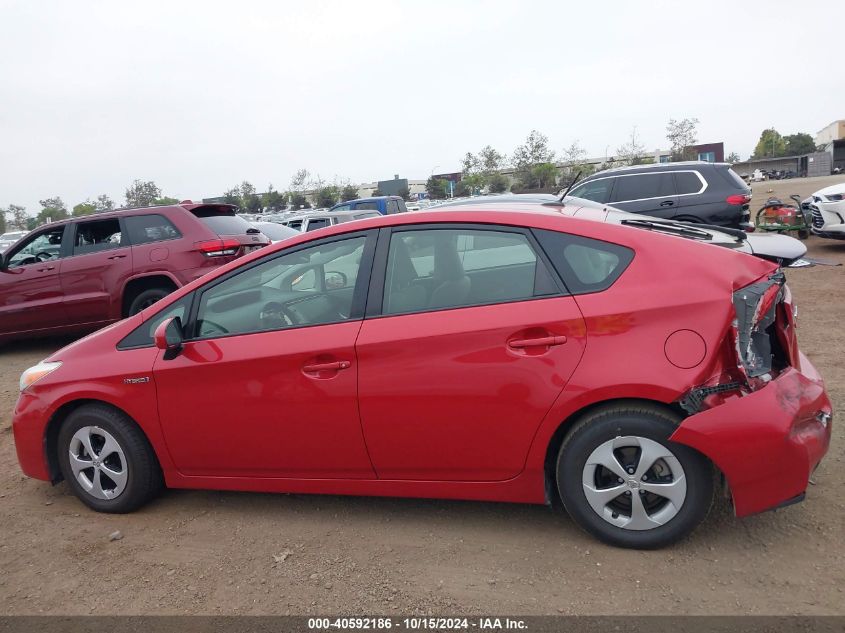 2013 Toyota Prius Three VIN: JTDKN3DU9D1619785 Lot: 40592186