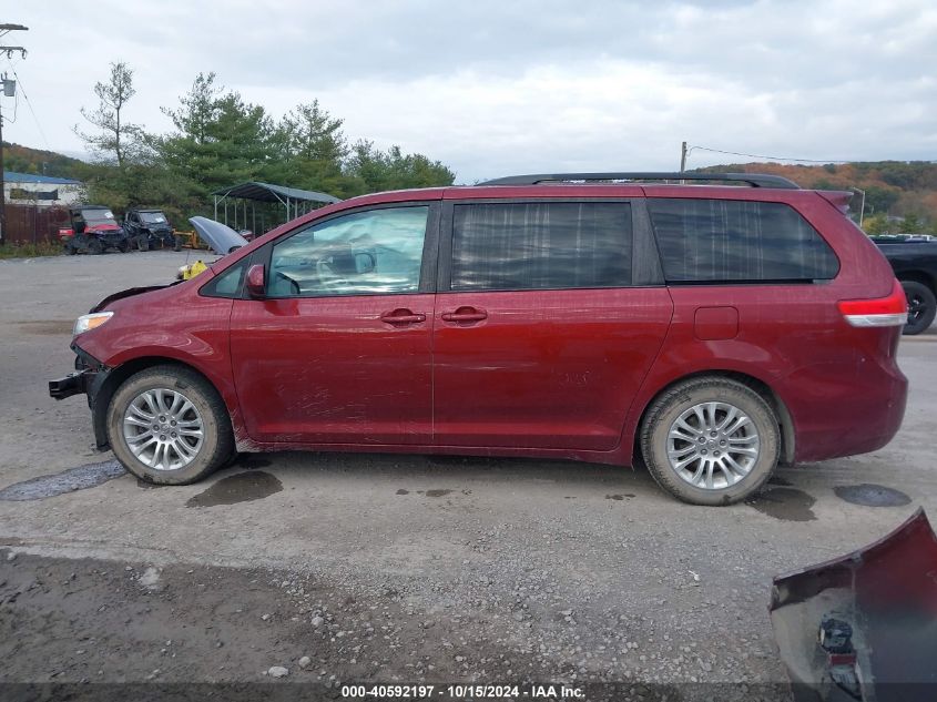 2012 Toyota Sienna Xle V6 8 Passenger VIN: 5TDYK3DC2CS246052 Lot: 40592197