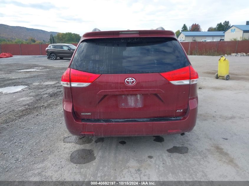 2012 Toyota Sienna Xle V6 8 Passenger VIN: 5TDYK3DC2CS246052 Lot: 40592197