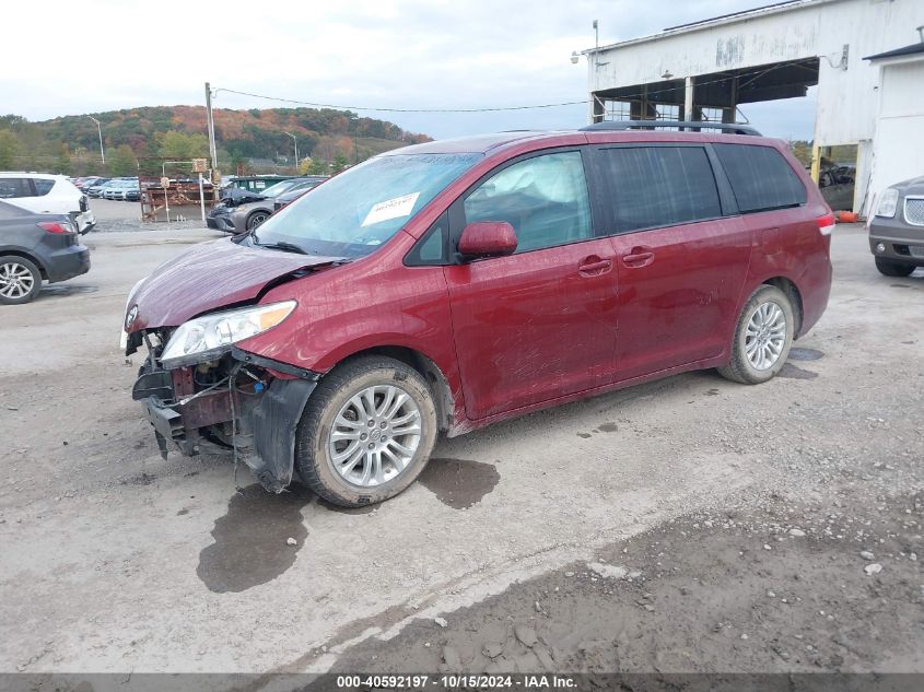 2012 Toyota Sienna Xle V6 8 Passenger VIN: 5TDYK3DC2CS246052 Lot: 40592197