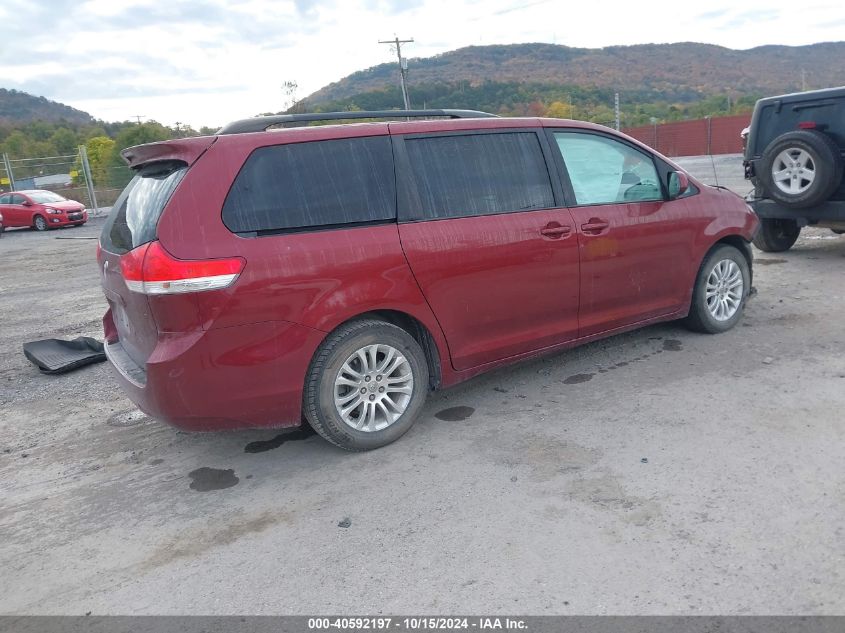 2012 Toyota Sienna Xle V6 8 Passenger VIN: 5TDYK3DC2CS246052 Lot: 40592197