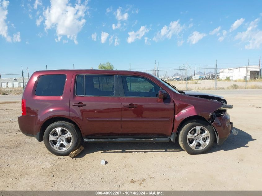 2014 Honda Pilot Ex-L VIN: 5FNYF4H52EB008277 Lot: 40592207