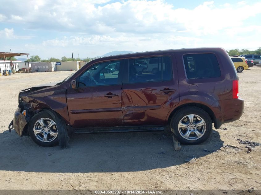 2014 Honda Pilot Ex-L VIN: 5FNYF4H52EB008277 Lot: 40592207