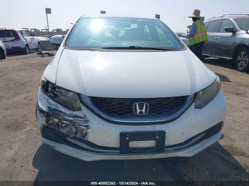 2013 Honda Civic Lx VIN: 19XFB2F54DE270588 Lot: 40592262