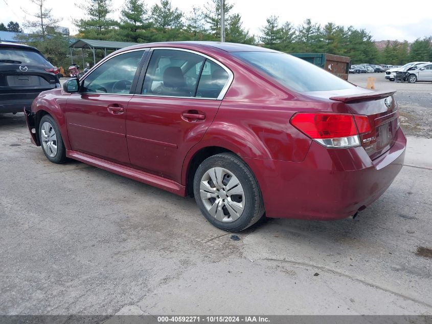 2011 Subaru Legacy 2.5I VIN: 4S3BMCA62B3249872 Lot: 40592271