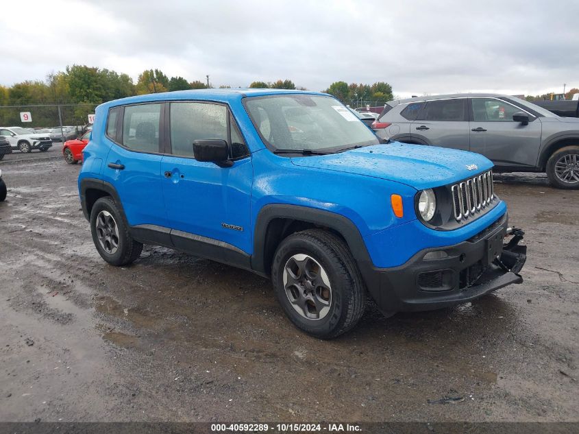 2015 Jeep Renegade Sport VIN: ZACCJBAT1FPC13587 Lot: 40592289